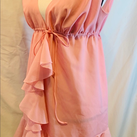 Vtg LALA’S ORIGINAL CALI. Pink Goddess Nightie - Picture 5 of 6